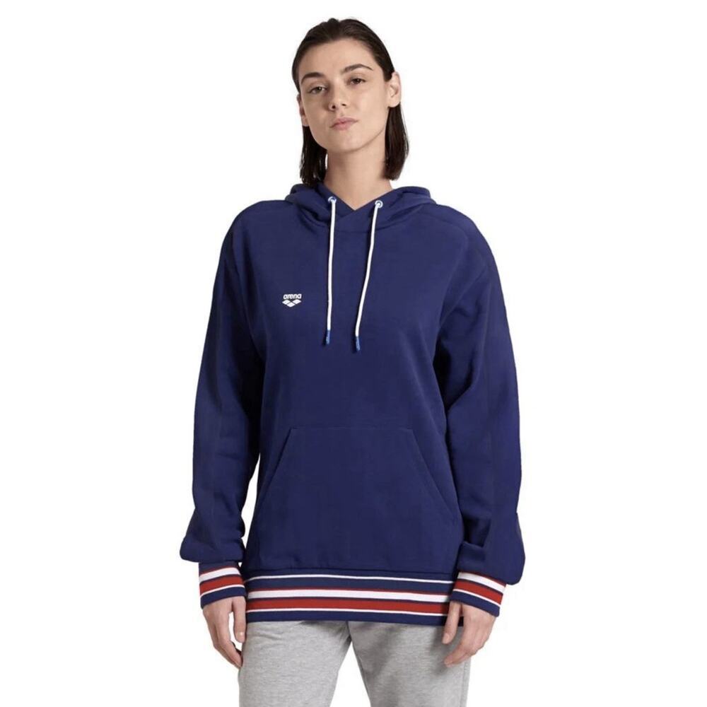 Arena Unisex Hooded Sweat Inserts Pullover Swim Cover Hoodie Size S